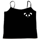 Black Cotton Spandex Camisole Main View
