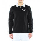 Unisex Thick Knit Black Rugby Shirt