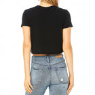 Women's Flowy Cropped Tee Rear View