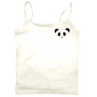 White Cotton Spandex Camisole Front View