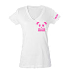 Ladies' Fine Jersey V-Neck Front View