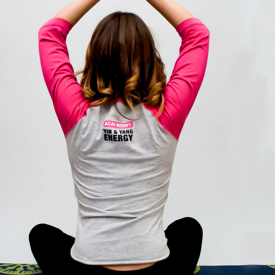 Ladies' Vintage Fine 3/4 Sleeve Baseball Tee Rear View