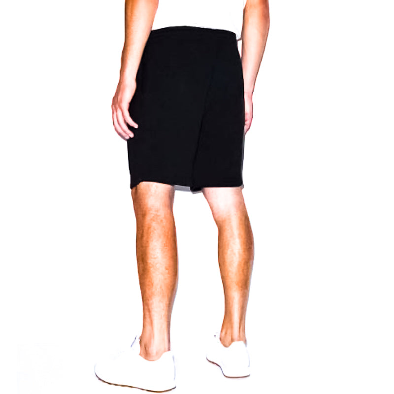 Unisex Mason Fleece Gym Short Rear View