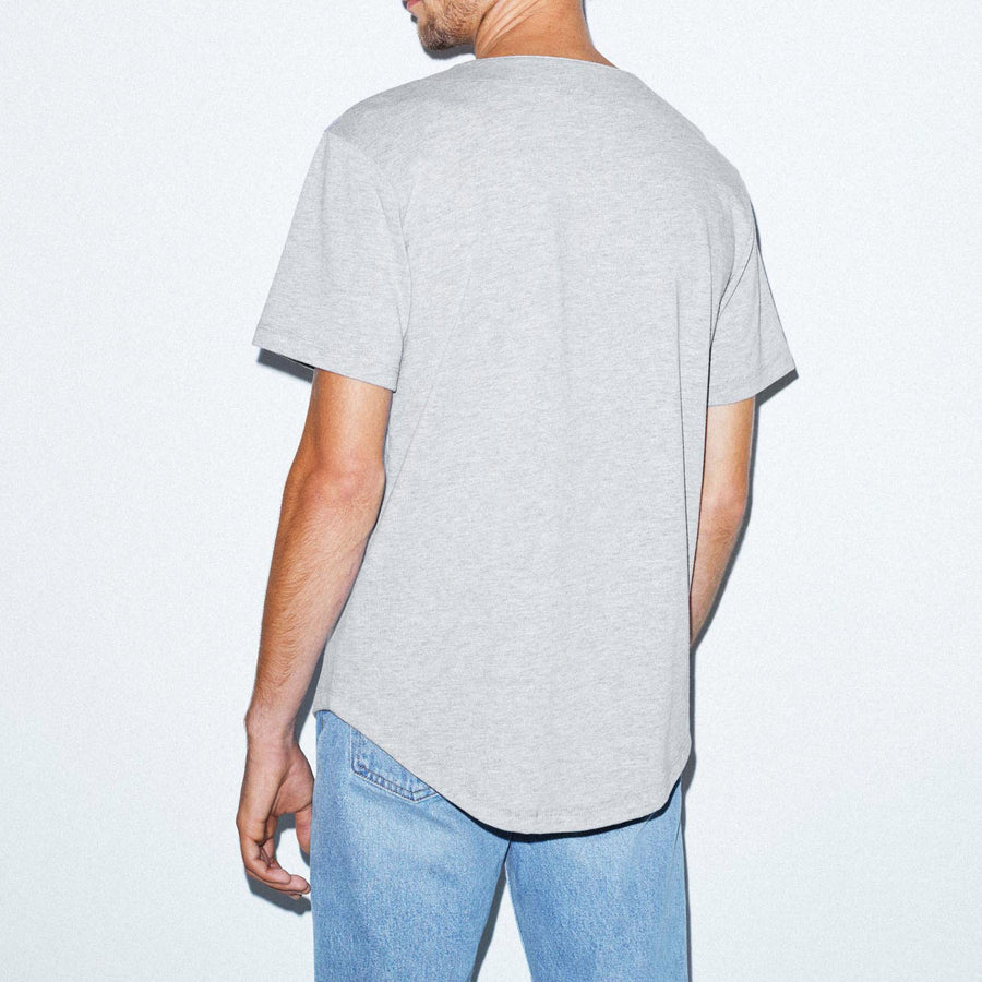 Unisex Thick Knit Baseball Jersey Rear View