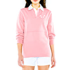 Unisex Thick Knit Dusty Rose Rugby Shirt